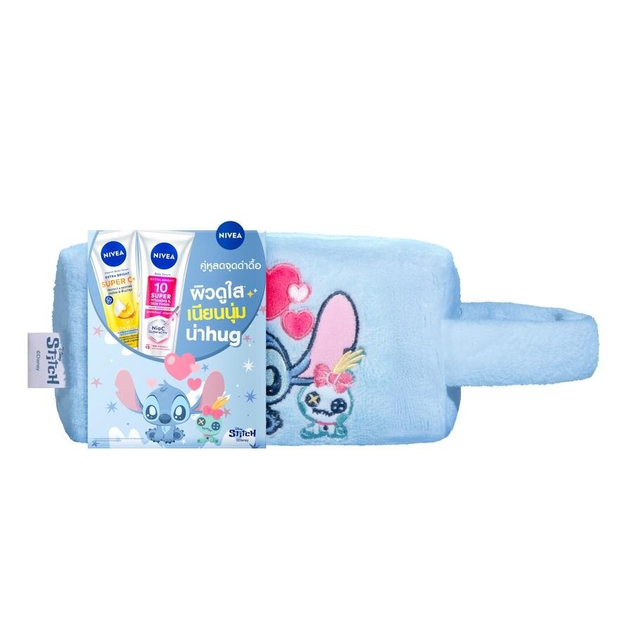 Nivea Vitamin Body Serum Extra Bright 10Super Vitamins  Super C+ 170Ml. Free Bag Blue - ฺBlue