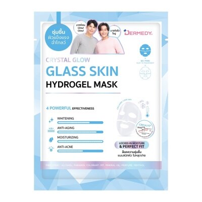 Dermedy Hydrogel Mask Crystal Glow Glass Skin 1'S - Blue