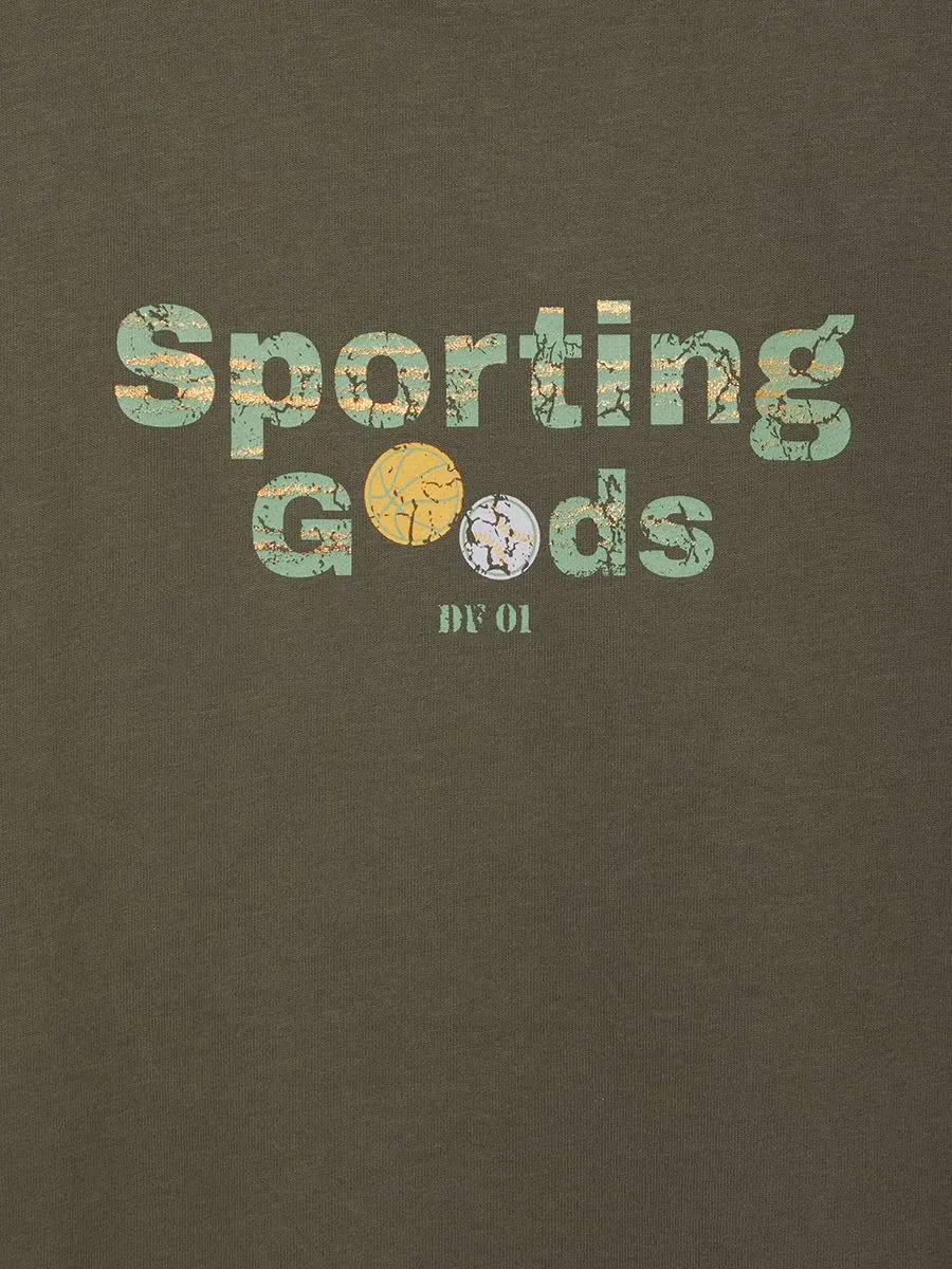 DEFRY 01 Men T-Shirt Short Sleeves Graphic Printed Green