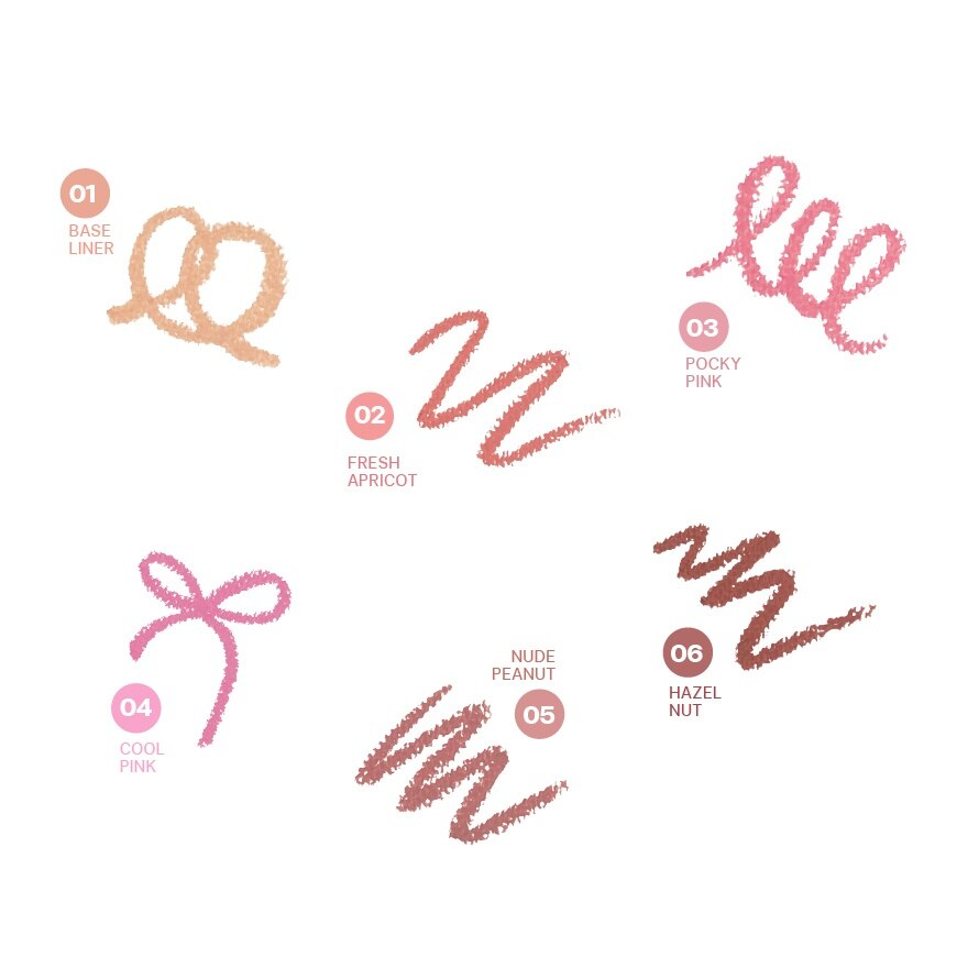 #Meilinda Crayon Over Lip Liner1.2g 06