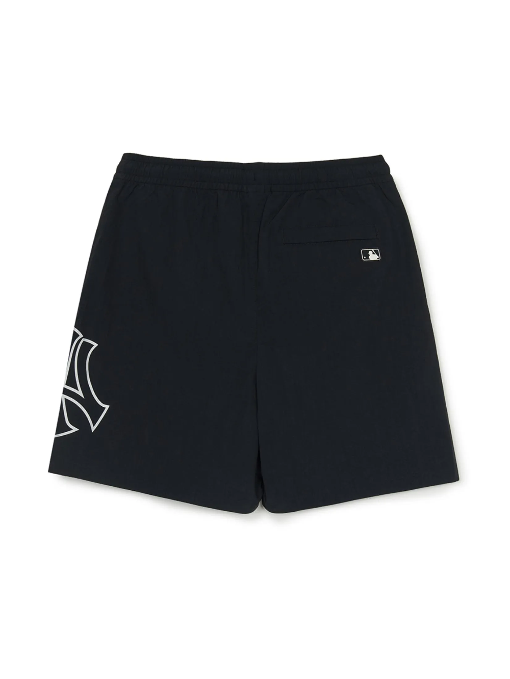 MLB Unisex Basic Big Logo Nylon 6  Board Shorts Model 3ASMB0753 50BKS Black