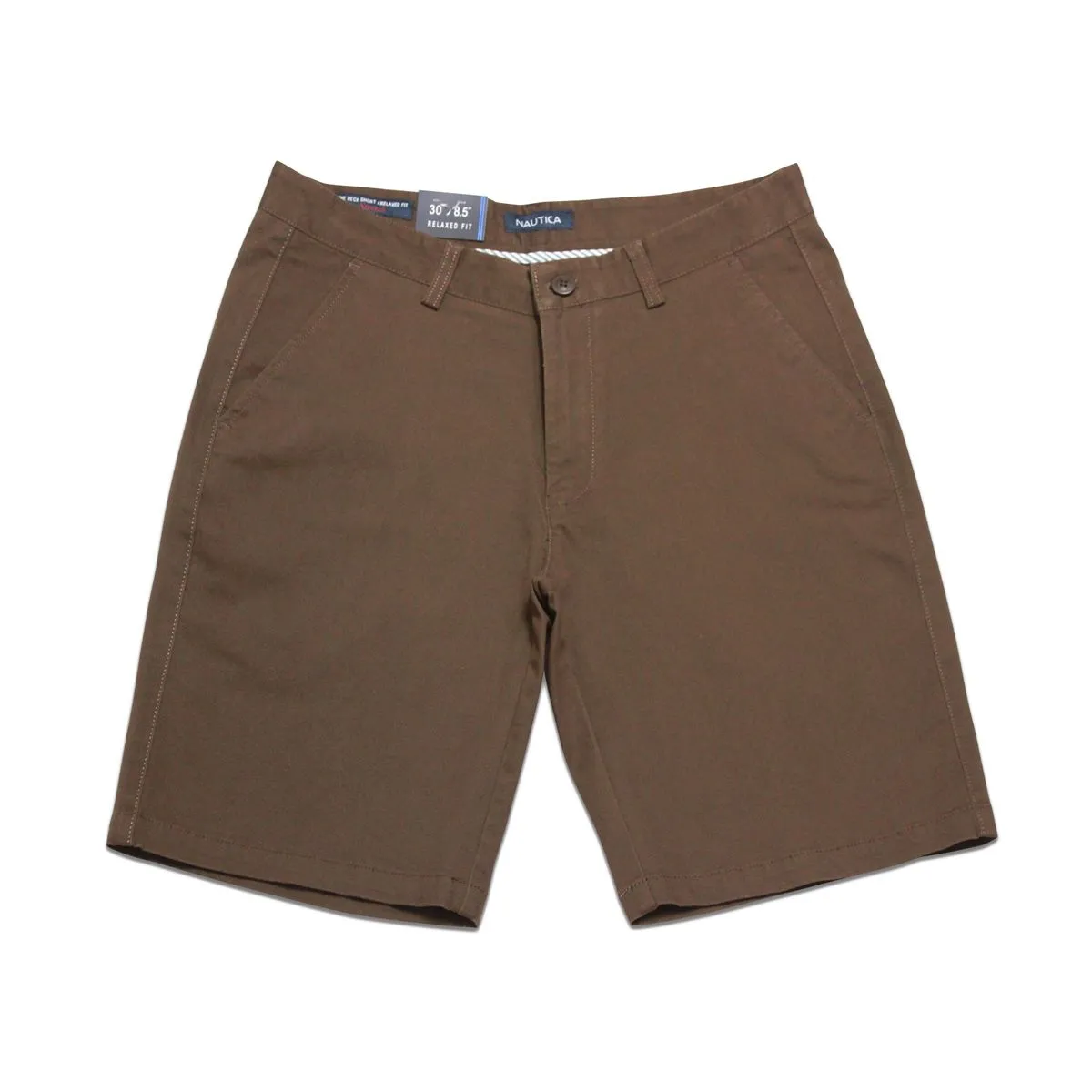 NAUTICA Men's Shorts, Chestnut Brown