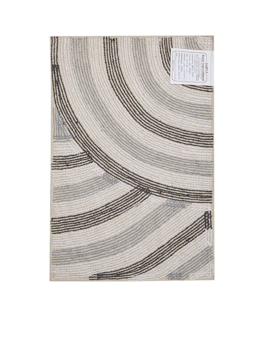 HAVEN พรม COTTON P CURVE 60X40CM GY