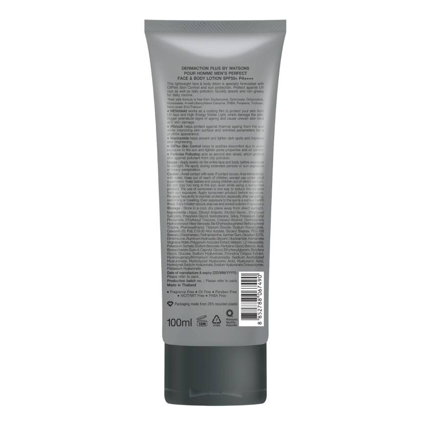 Pour Homme Men's Perfect FaceBody Lotion SPF50+ PA++++