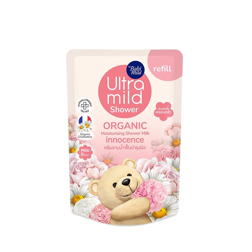 Ultra Mild By Babi Mild Shower Organic Milk Innocence 360 Ml.Refill สบู่เหลวเด็ก