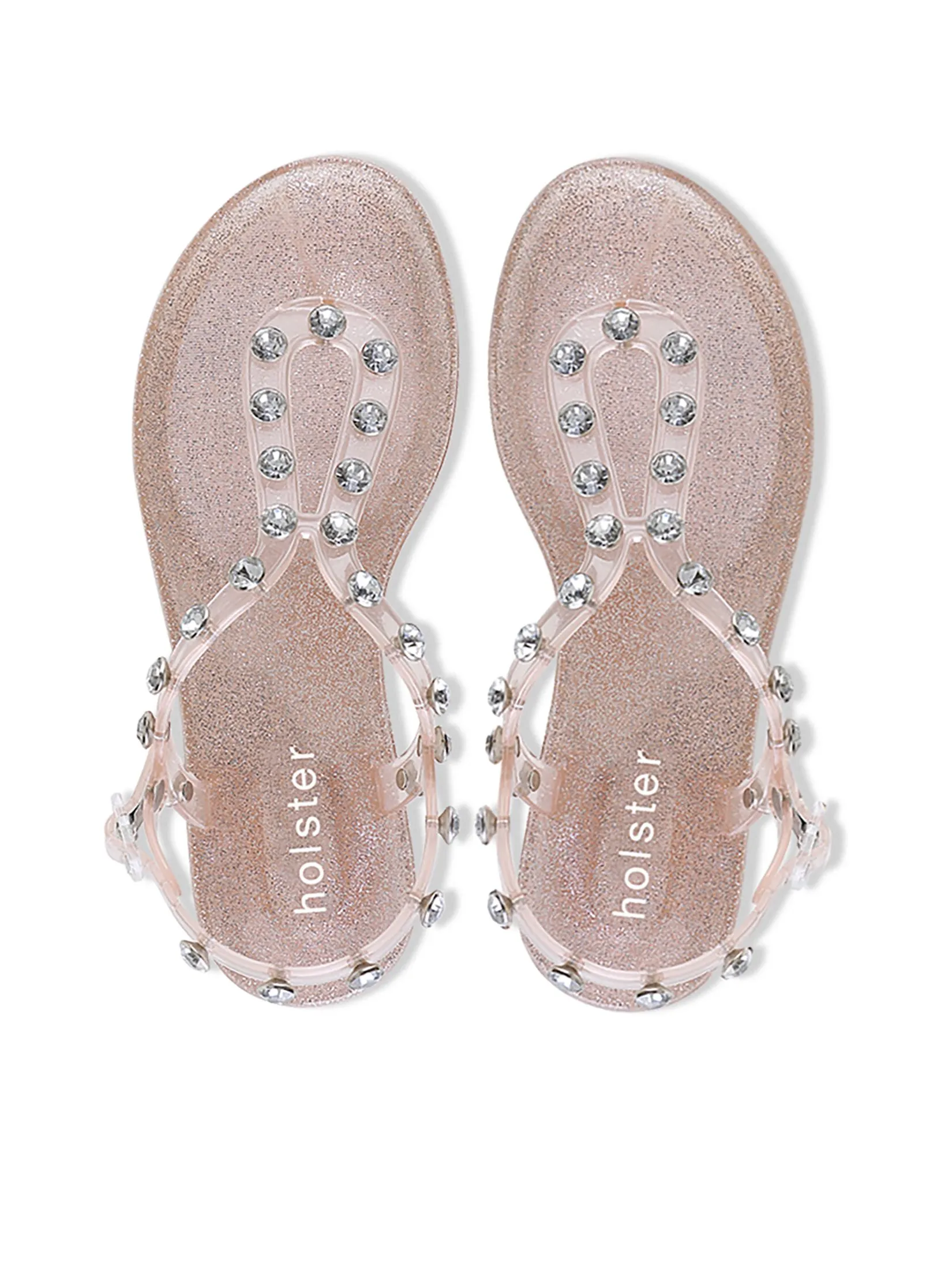 HOLSTER Women Sandals Supermodel Glitter Rose