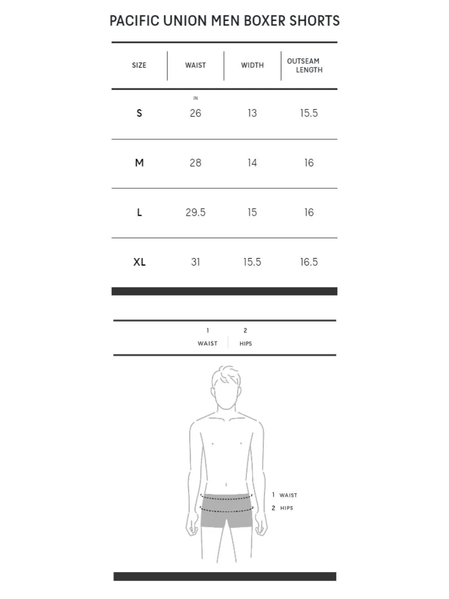 PACIFIC UNION Men Chino Shorts Elasticated Casual