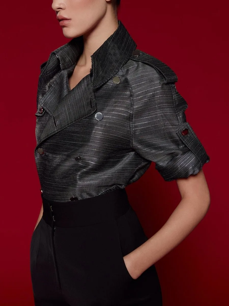 ASAVA (SS24) Maria Women Ankle Pants Black