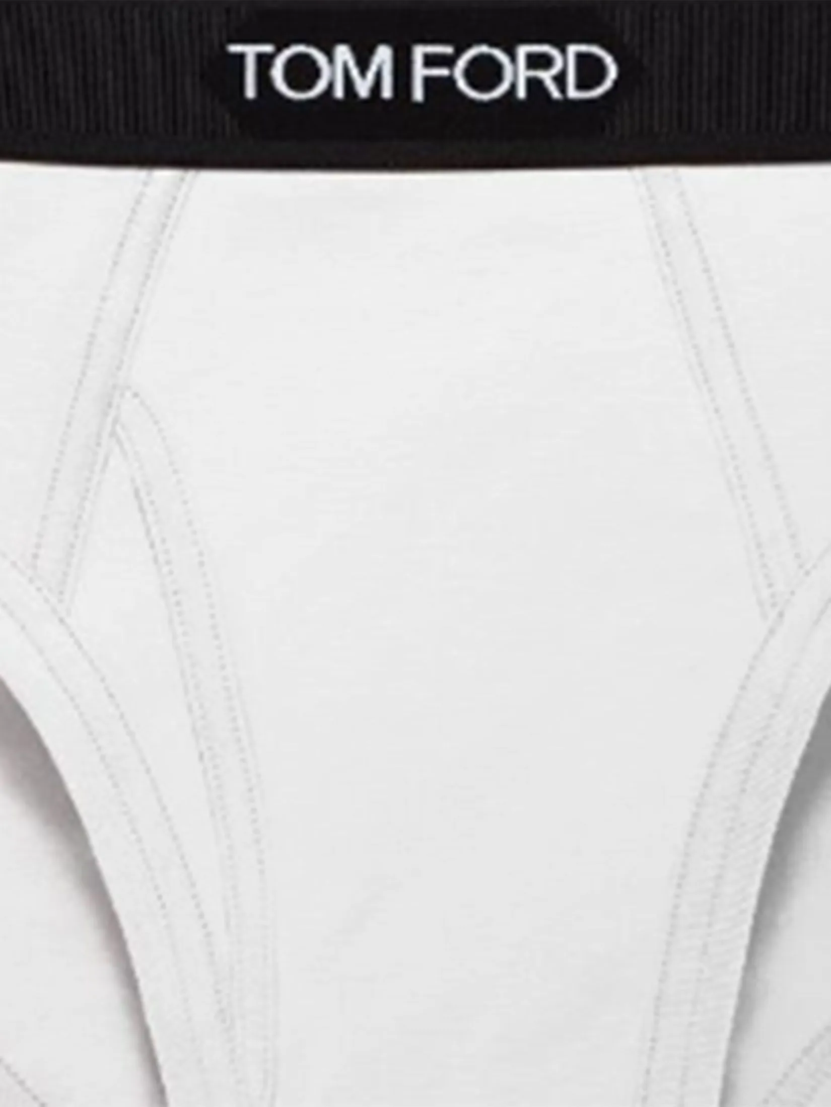 TOM FORD UNDERWEAR Men Brief Cotton Pack 2 Pcs White