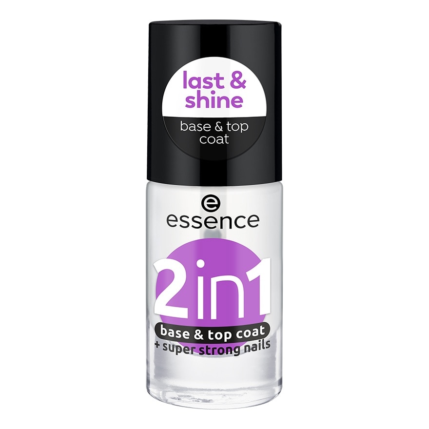 Essence 2 In 1 Base  Top Coat 8ml. - Transparent