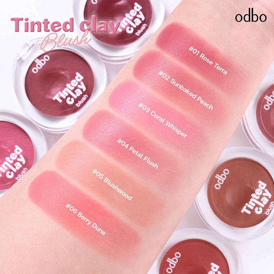 Odbo Tinted Clay Blush 5g 01