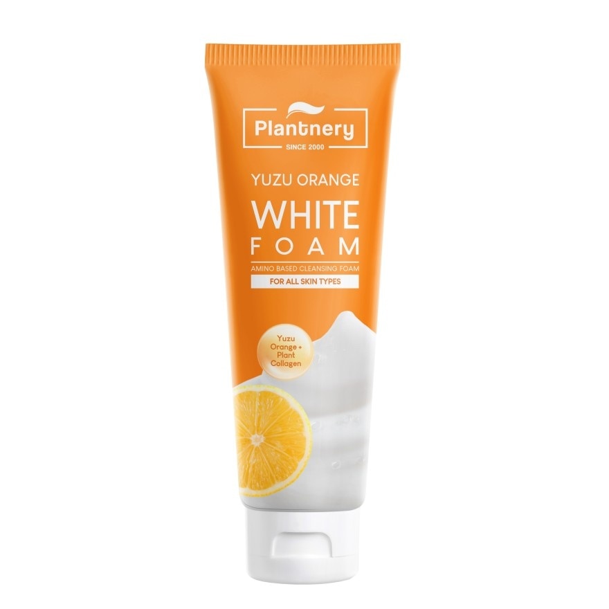 Plantnery Yuzu Orange Vitamin C Whip Foam 100 g. Whipped Cleansing Foam Yuzu Vitamin