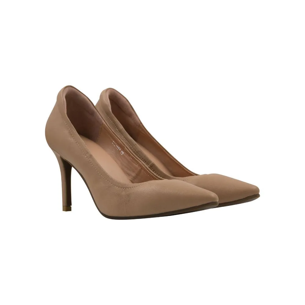 SHU CELEB HEELS 3.5" SWSC0301-BE11-MATTE VERY NUDE