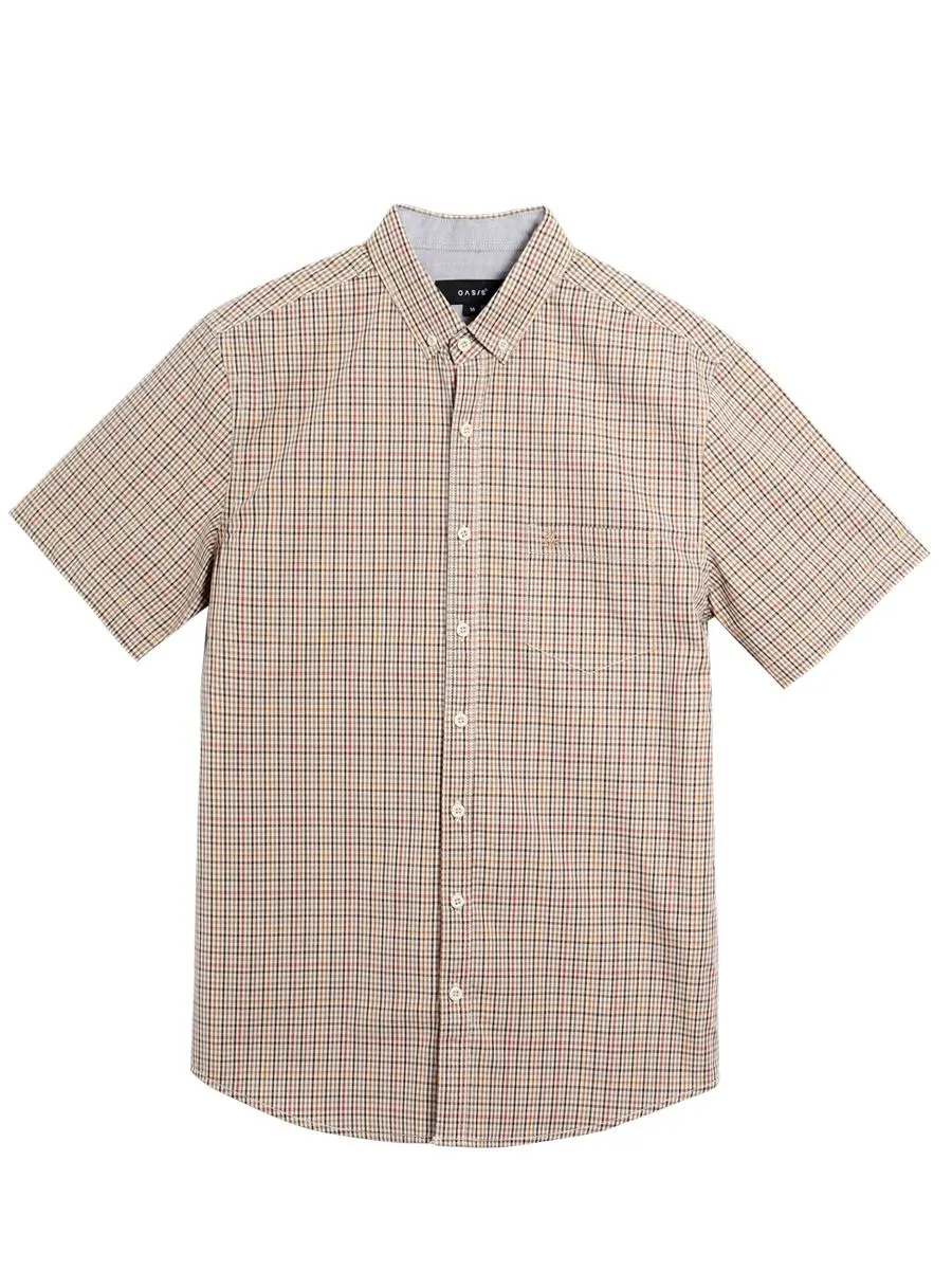 OASIS Men's Short sleeve polo shirt Khaki