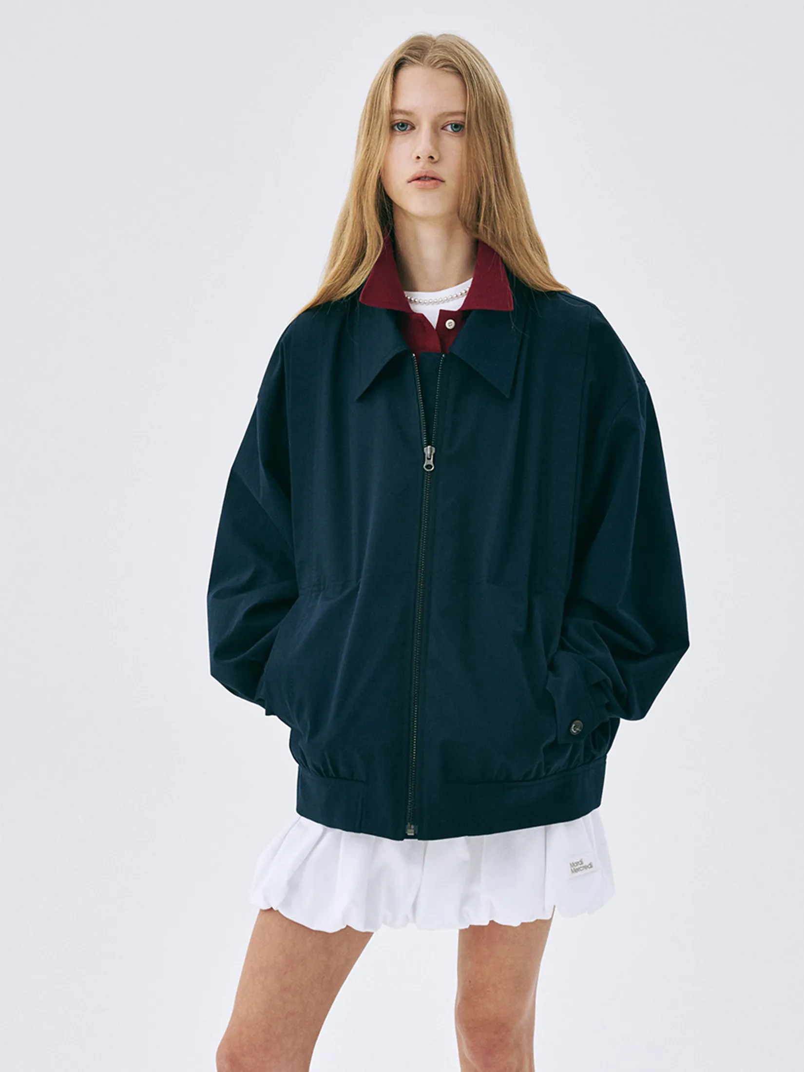 MARDI MERCREDI Volume Mini Skirt White F