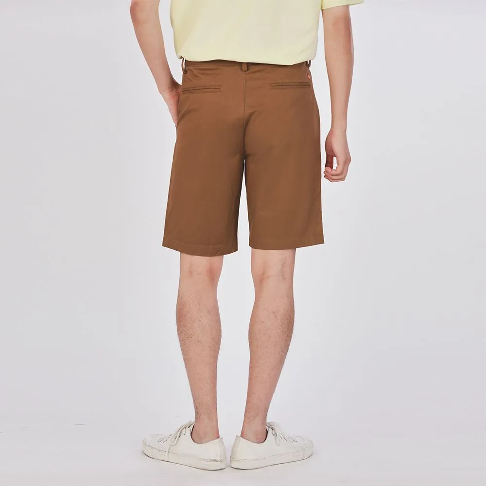 JOHN HENRY Men's Shorts (Slim Fit) ESSENTIALS Brown