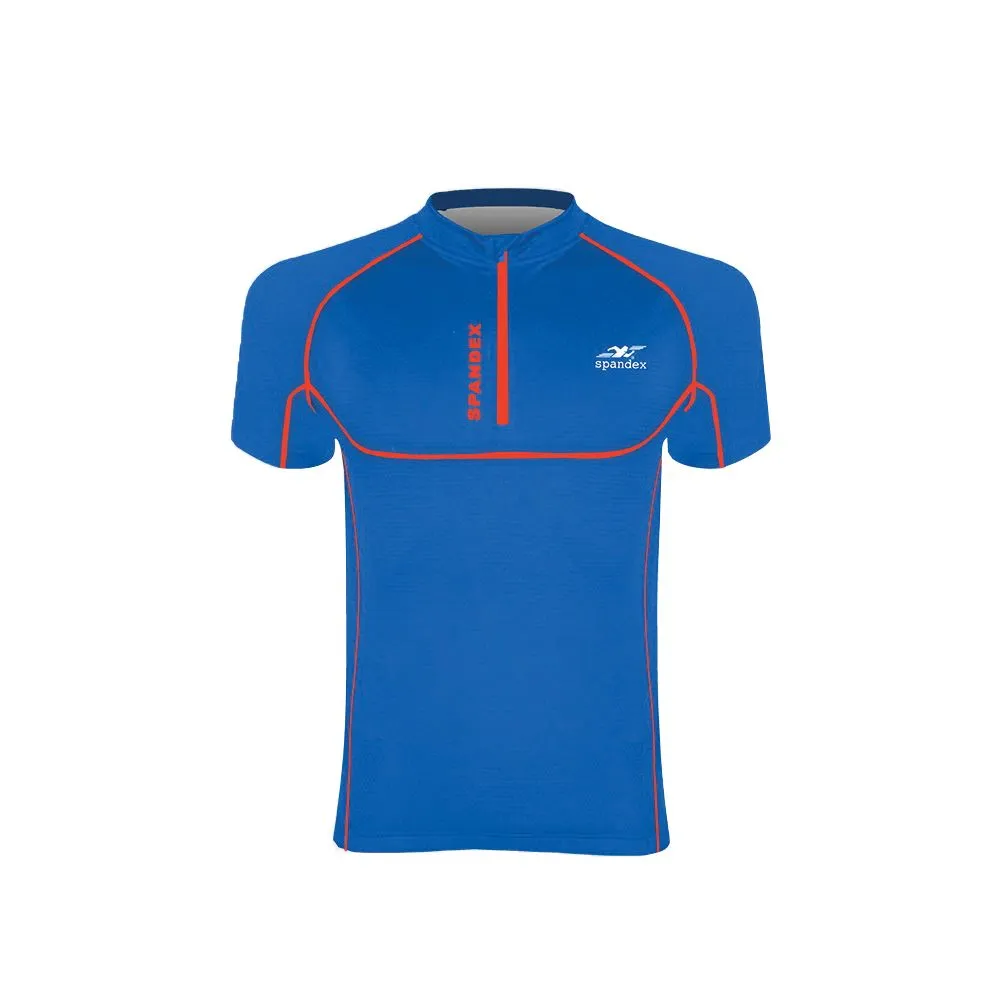 SPANDEX Blue/Orange-CS002-Cycling Short Sleeve