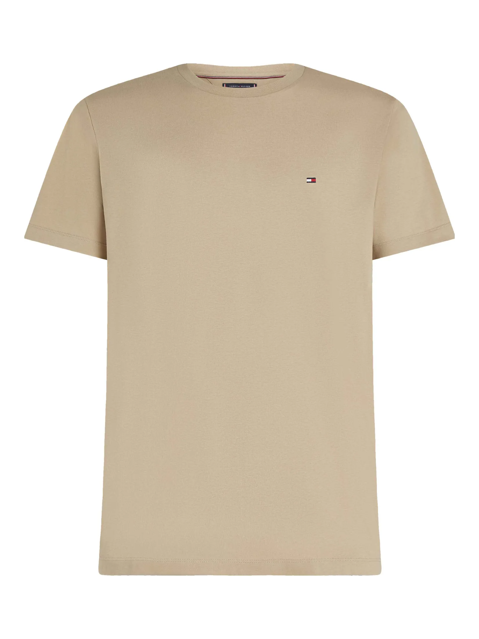 TOMMY HILFIGER MEN TEE BROWN Regular Fit