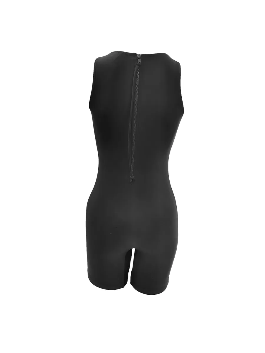 GRAND SPORT Grey WOMEN TWO TONE ONE PIECE SWIMSUIT