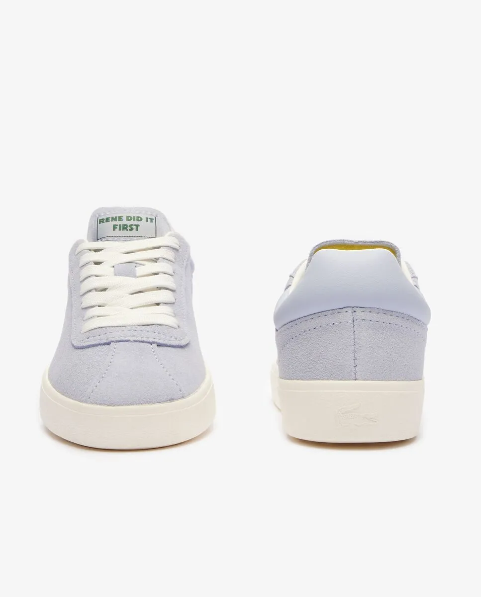 LACOSTE Women’s Baseshot Tonal Leather Trainers Blue