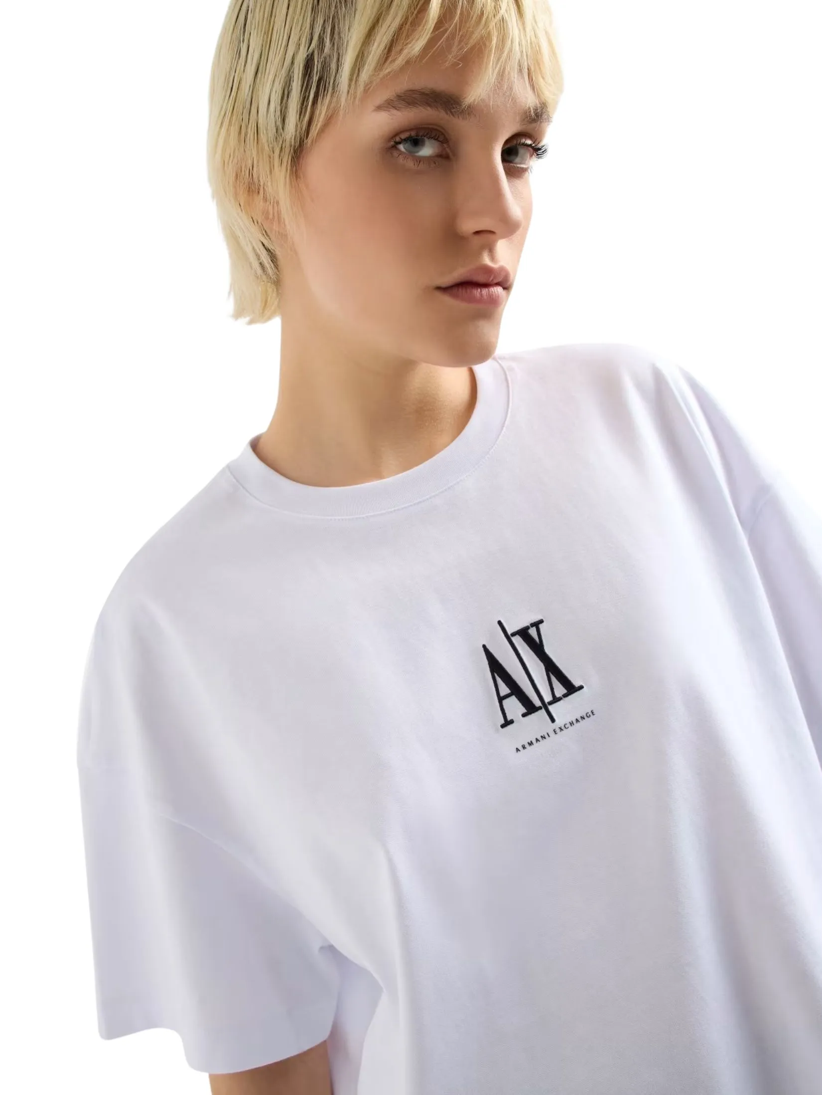 ARMANI EXCHANGE Tee Women XW001182-AF15085-U0002 Off-White