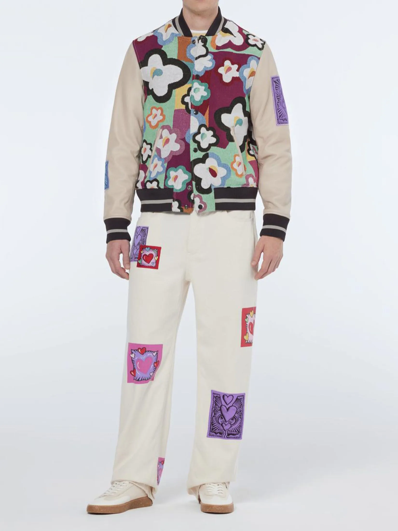SCOTCH&SODA Men Jacket Scotch & Soda x Burton Morris Floral Flower / Hearts AOP