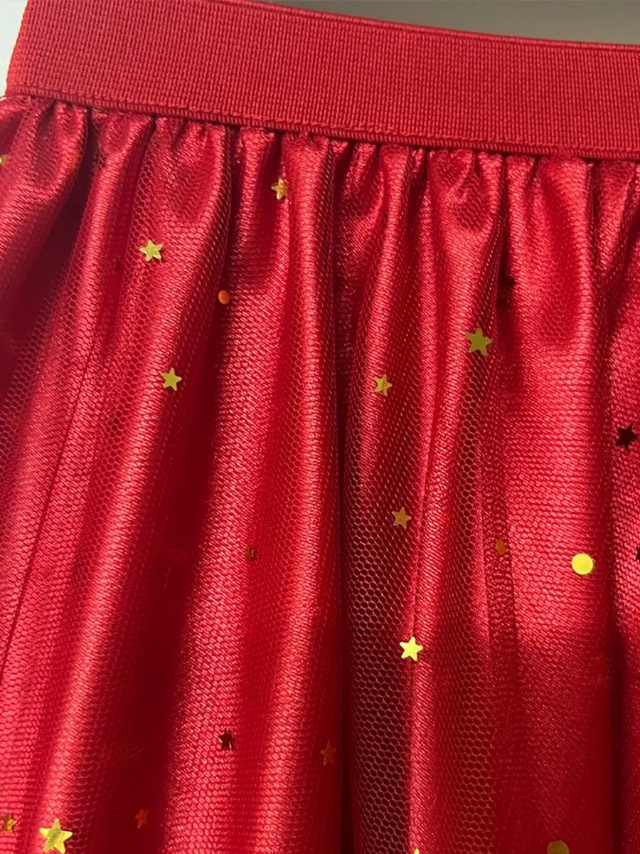 ICONIC WOMAN BURGUNDY DRAGON SKIRT