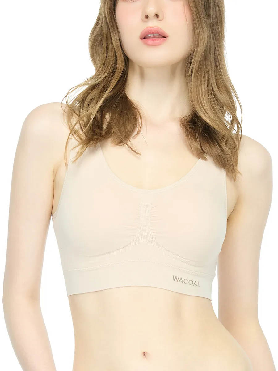 WACOAL Women Lingerie seamless bra with hook Begie