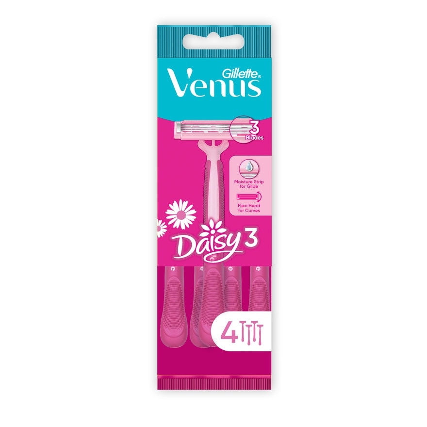 Gillette Razor Simply Venus Basic 4'S มีดโกน กำจัดขน