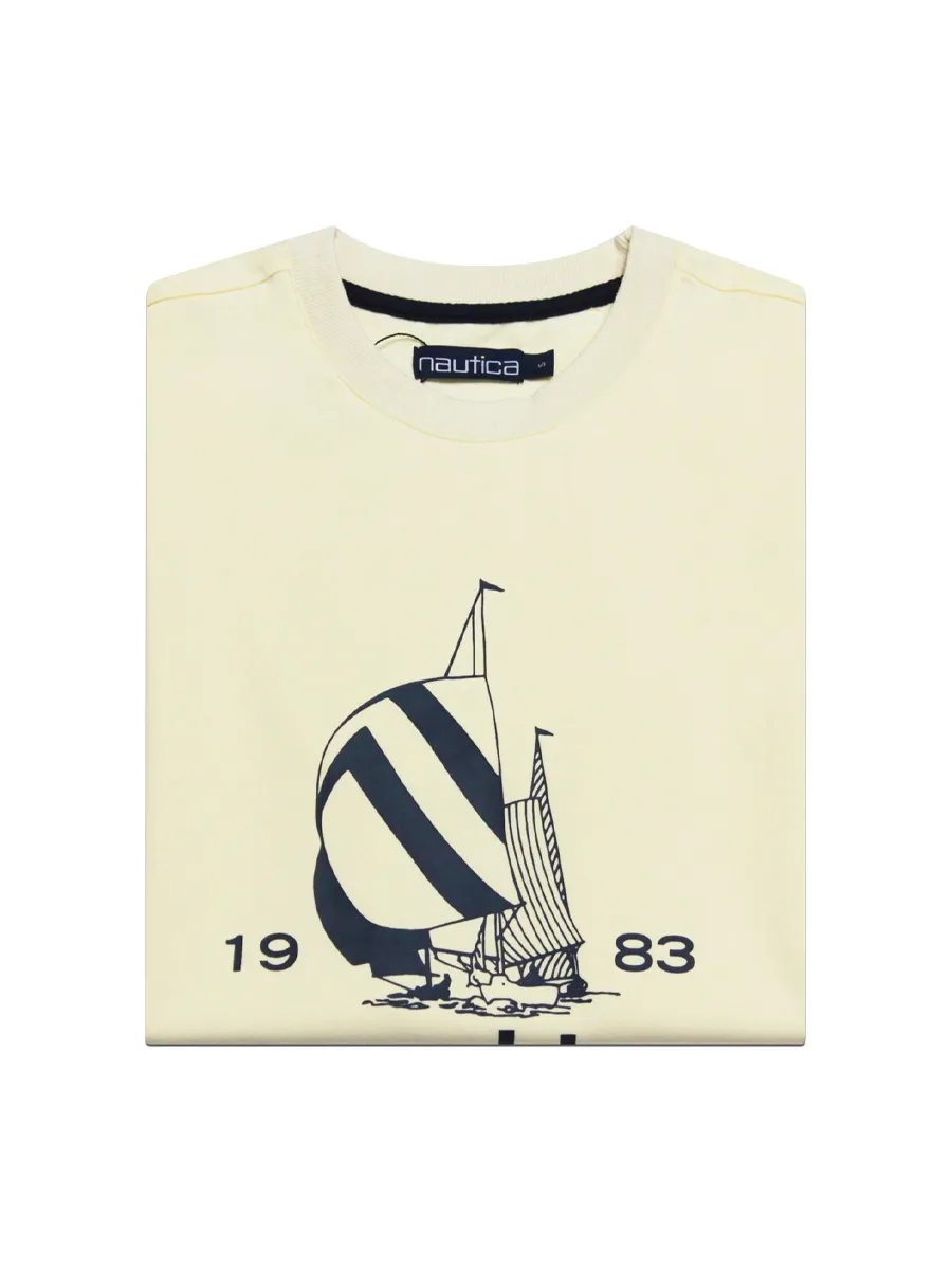 NAUTICA Men T-shirts Cream