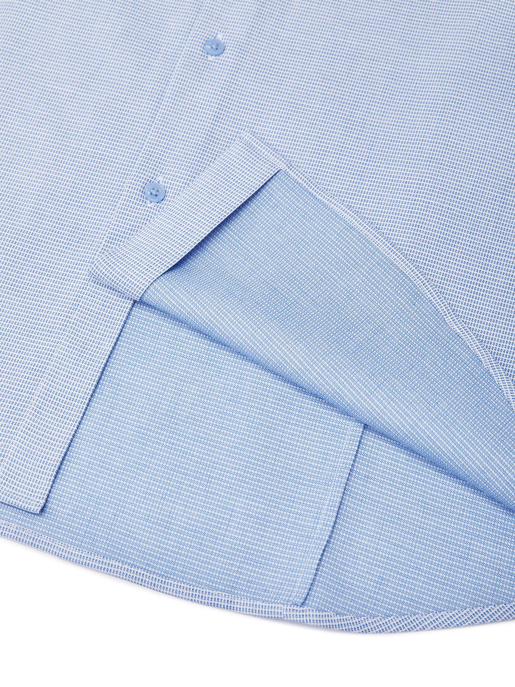 G2000 Men Clothing Non-Iron Cotton Blend Shirt  Smart Fit - Blue