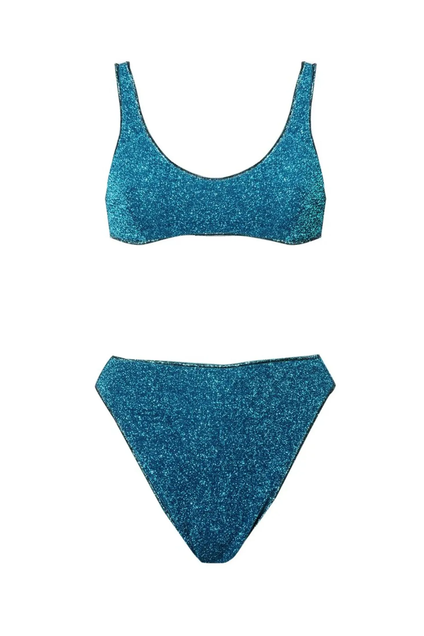 OSEREE Sporty Bra '90 Bottom In Ocean Blue