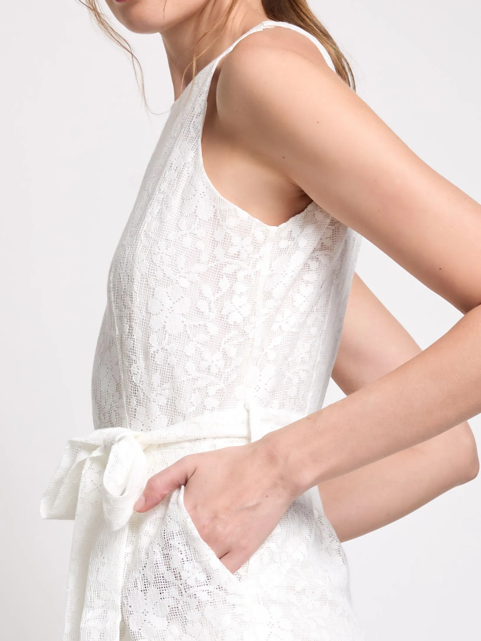 LOLITA Women Jumpsuit Halterneck Sleeveless Lace