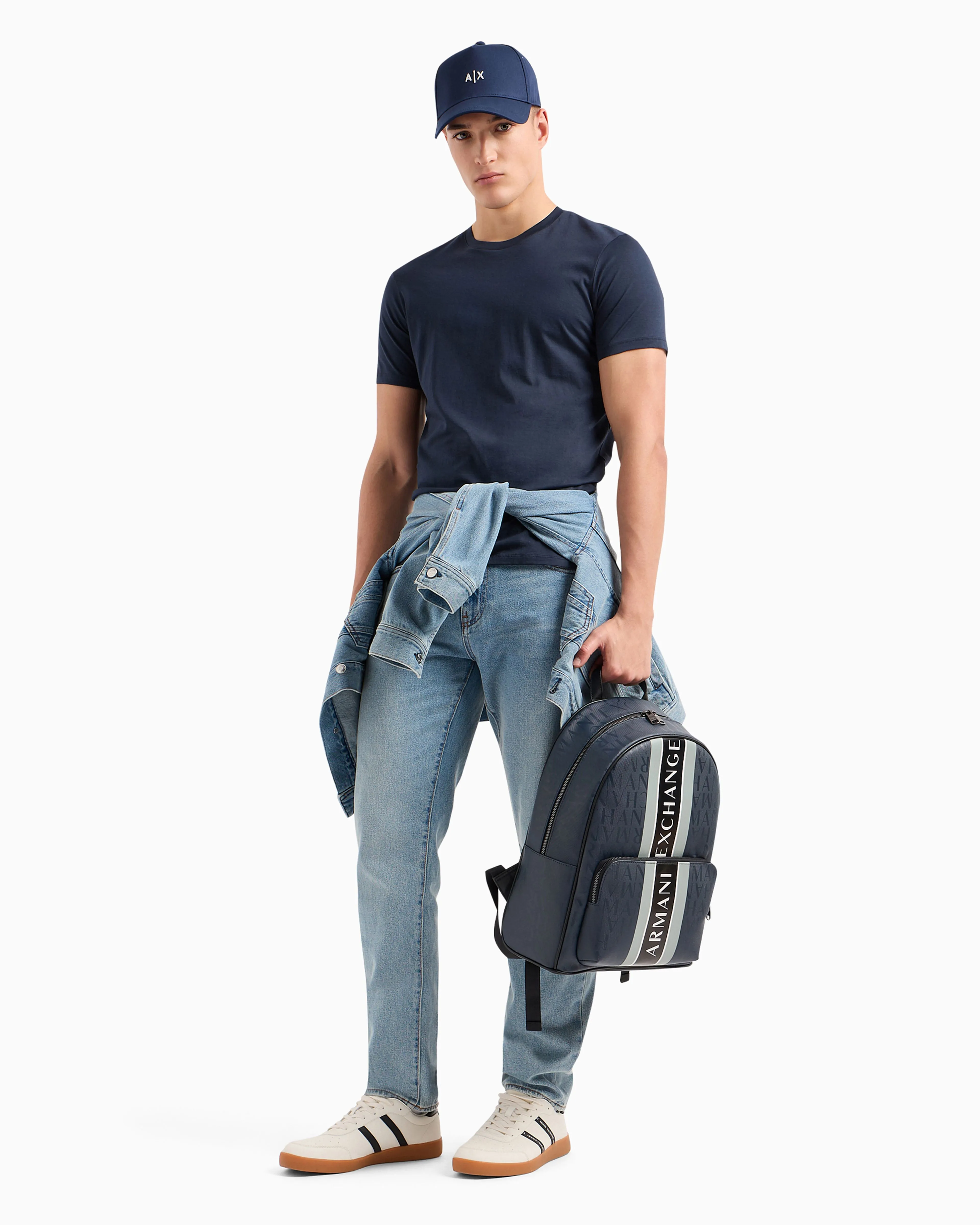 ARMANI EXCHANGE Tee Men 8NZT74-ZJA5Z-1510 Navy Blue