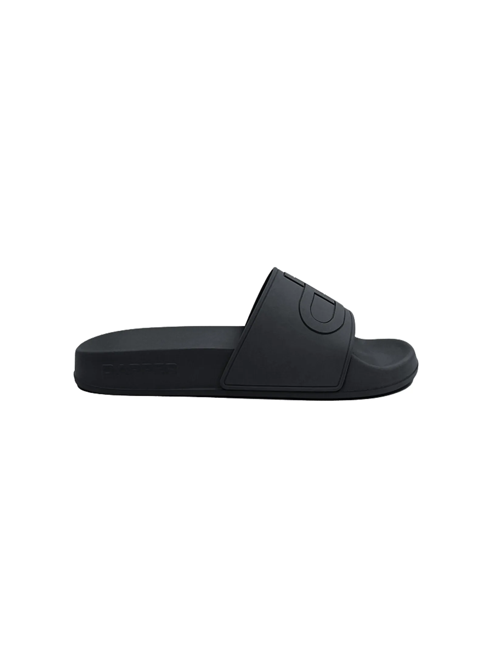 DAPPER DAPPER DP Icon Embossed Pool Slide Sandals Black
