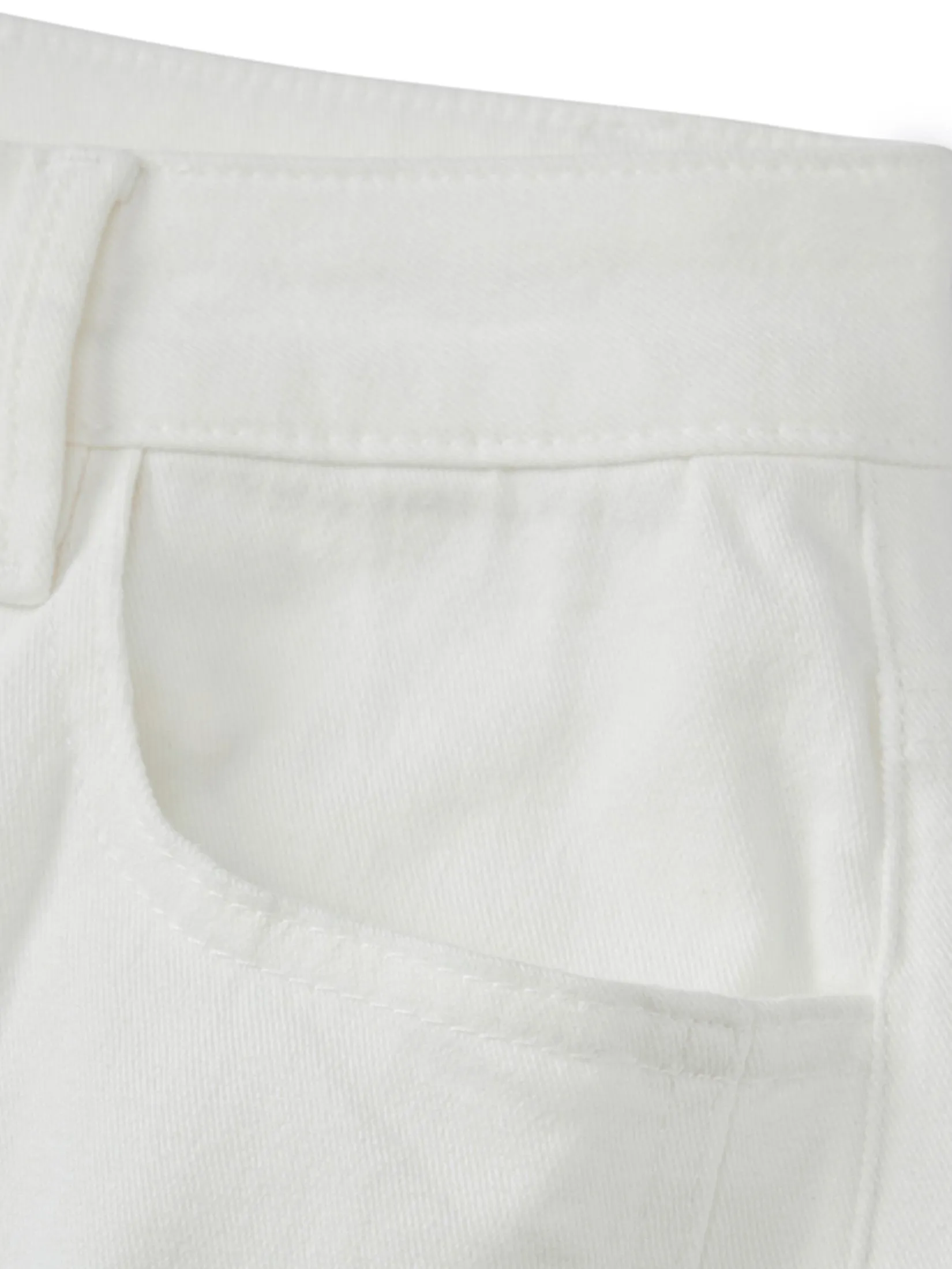 GIORDANO Women's Relax White Denim Jeans (Blue Classics) White