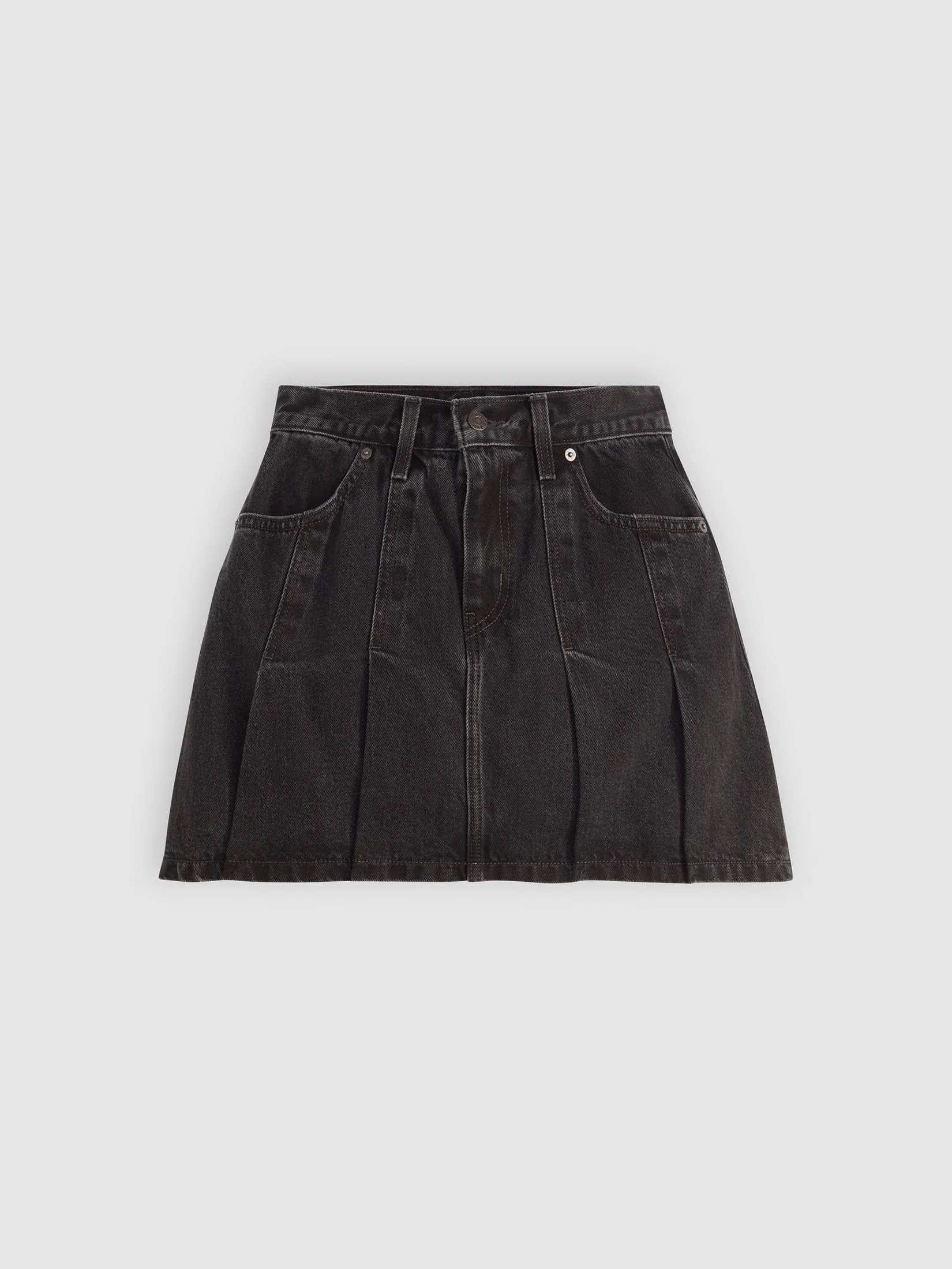 LEVI'S Women's Pleated Mini Skirt Black