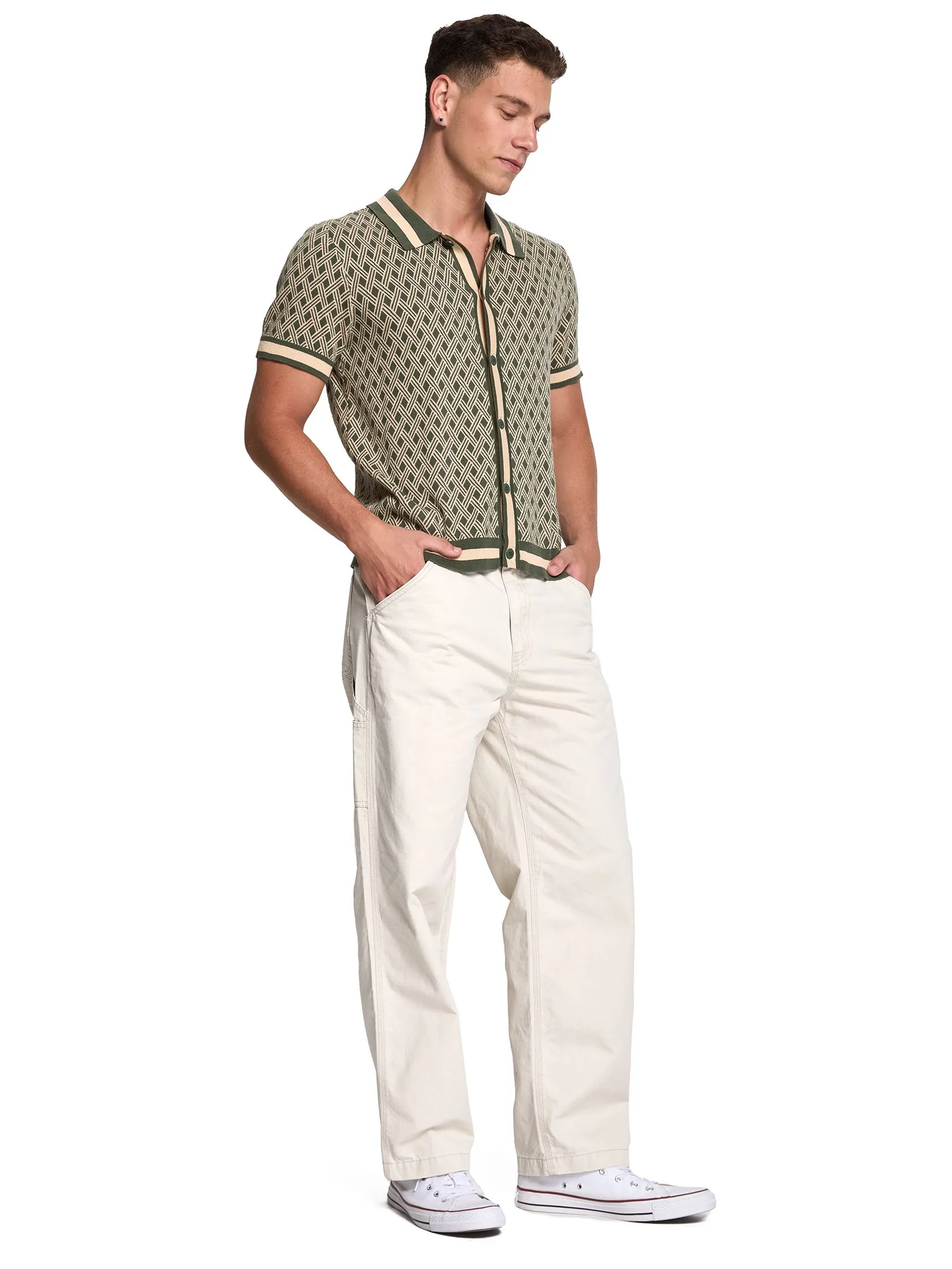 DEFRY 01 Men Straight Pants Solid Color 2507WLPM075