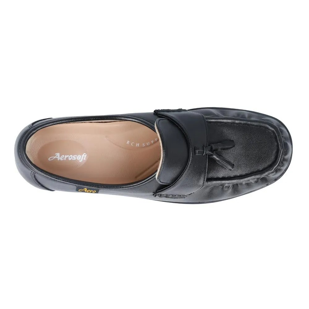 AEROSOFT Black NW9091 Court Shoes