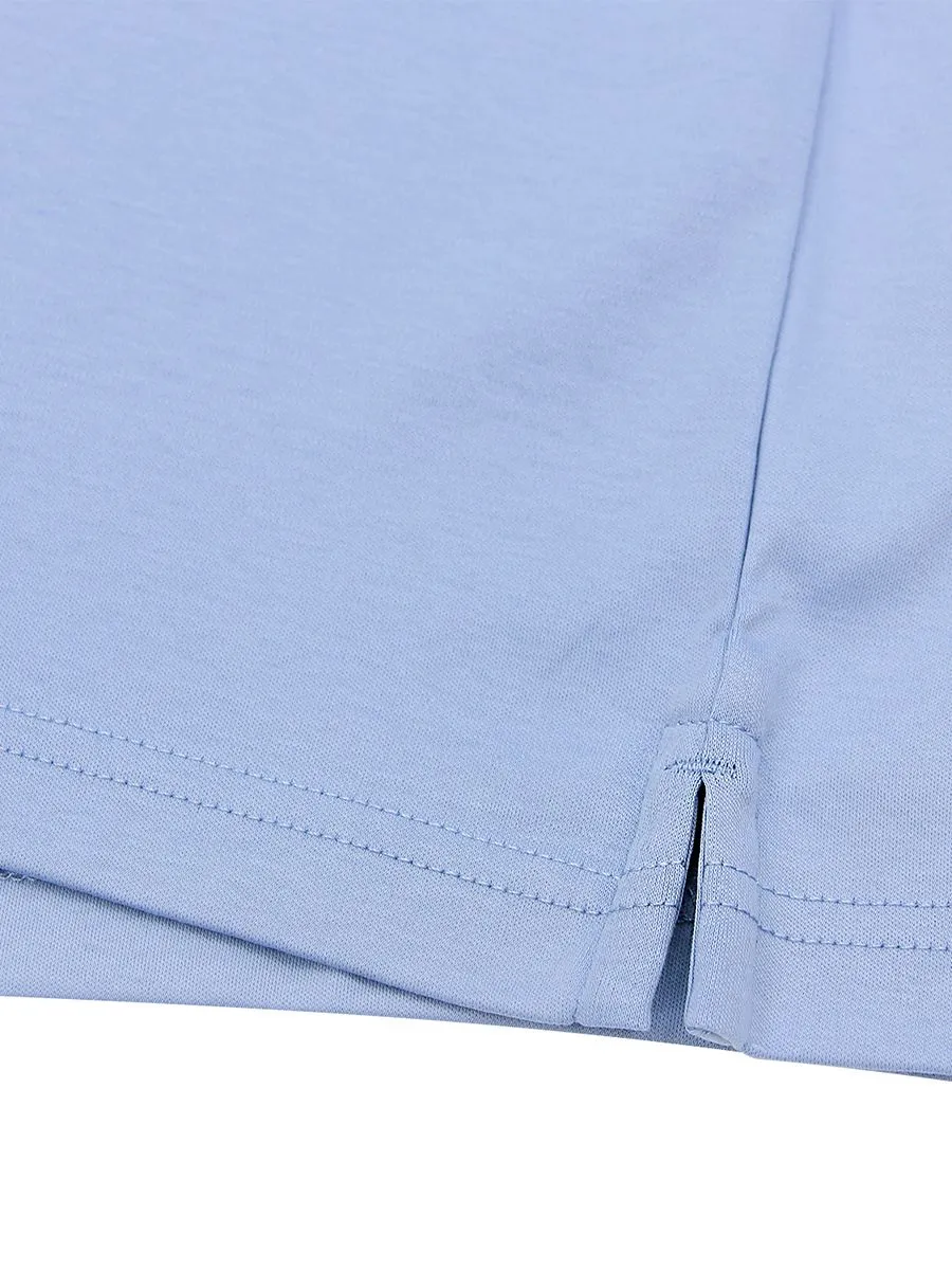 GIORDANO Men's Liquid Touch Polo Forever Blue