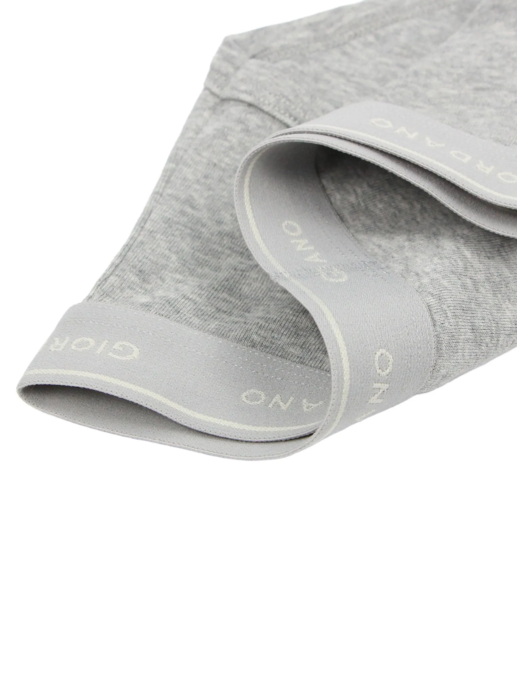 GIORDANO Men's Cotton Plain Classic Briefs (6-Pieces) Black/Grey