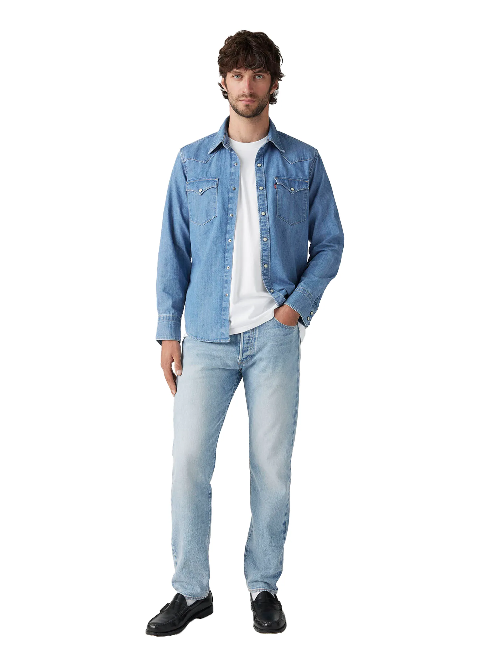 LEVI'S Men's 501® Slim Taper Jeans Blue Size - 28 In