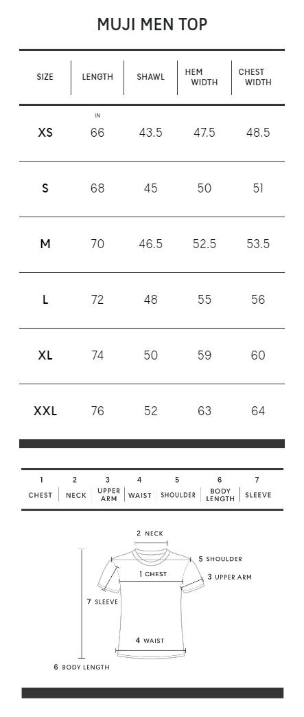 MUJI Men T-Shirt Heavy Weight Jersey