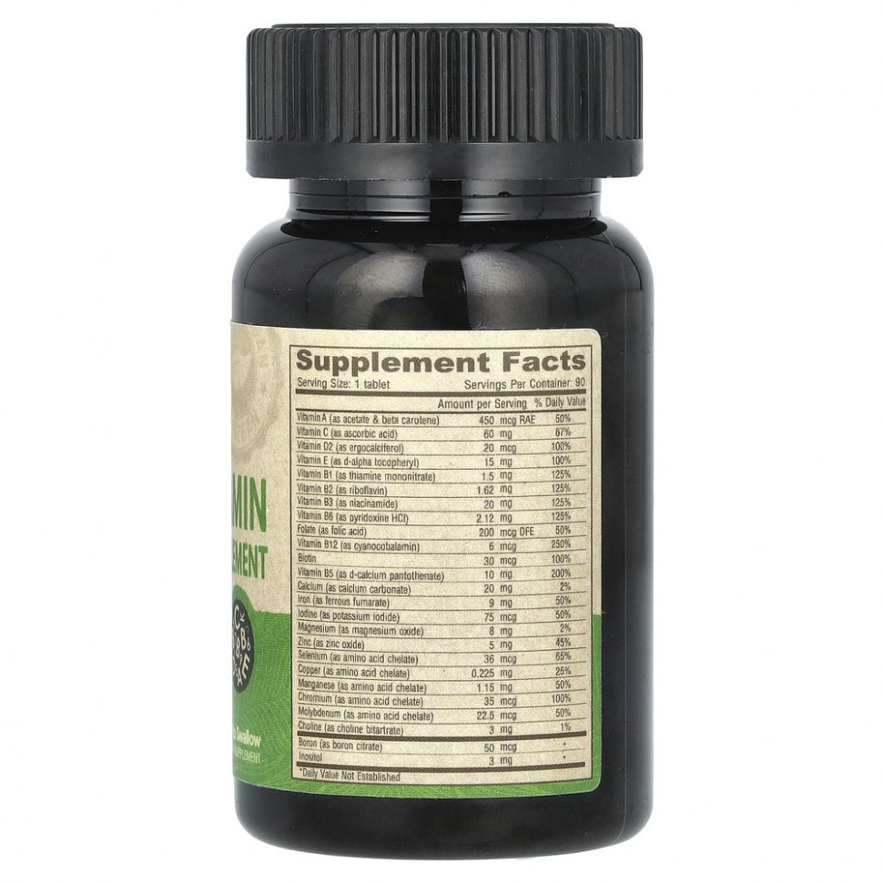 Deva, мультивитаминная и минеральная добавка, для веганов, 90 таблеток