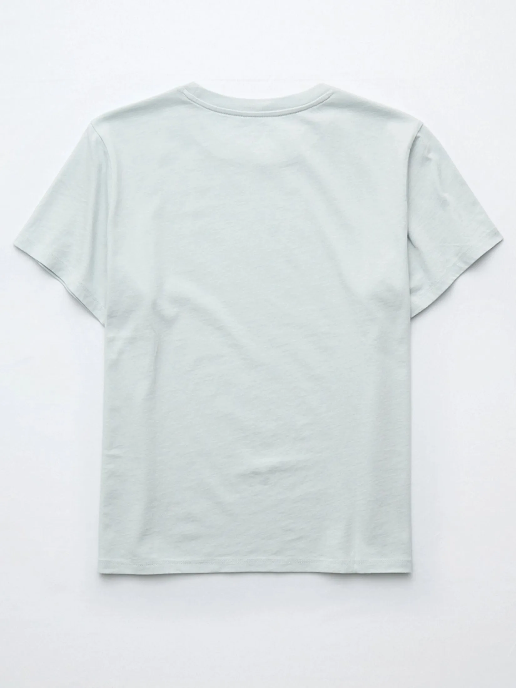 AMERICAN EAGLE WOMEN 9931 INTL EVERYDAY CREW TEE 401 LIGHT BLUE