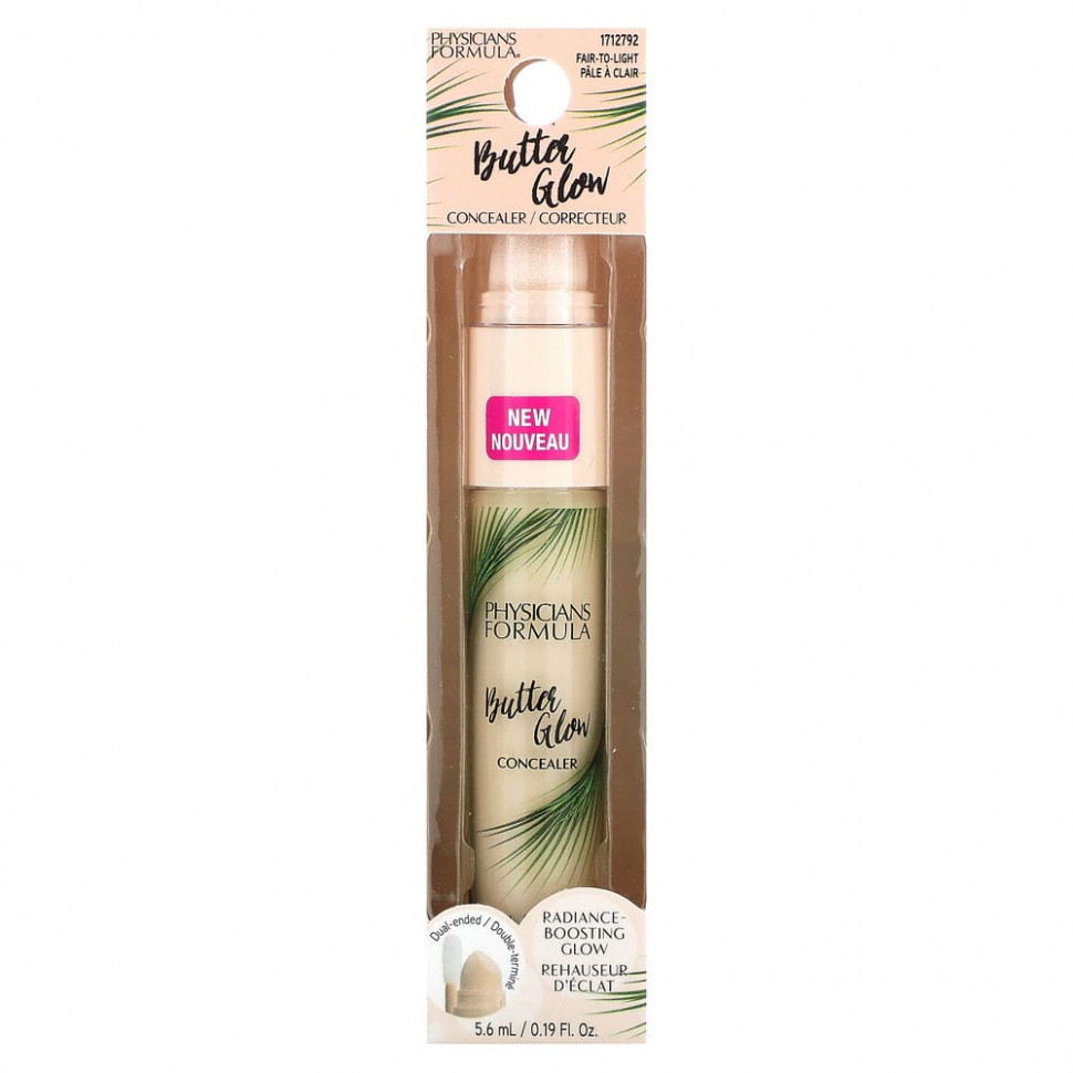 Physicians Formula, Консилер Butter Glow, светлый, 5,6 мл (0,19 жидк. Унции)