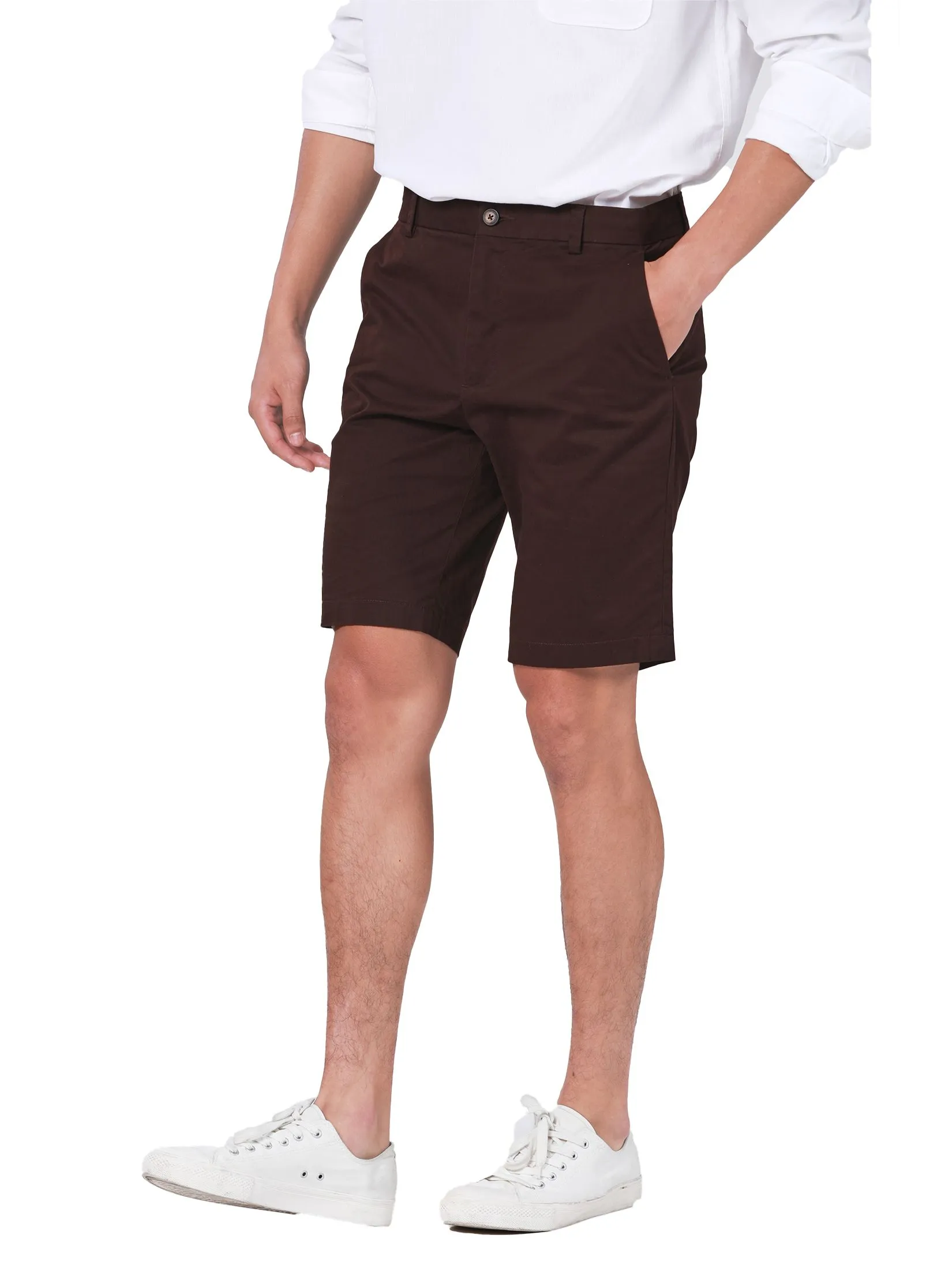 JOHN HENRY Men's Shorts (Slim Fit) REJUVENATE VACATION Brown