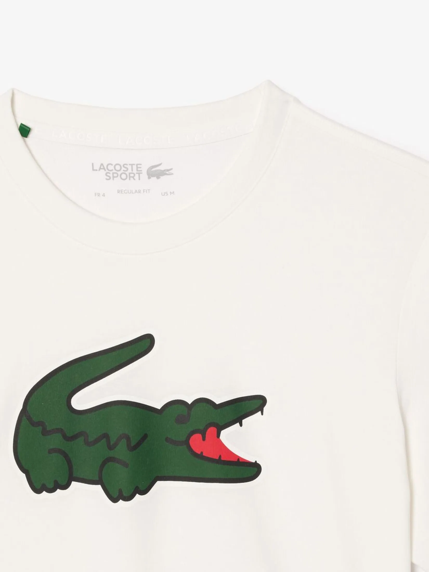 LACOSTE Ultra Dry XXL Logo Sport T-shirt White