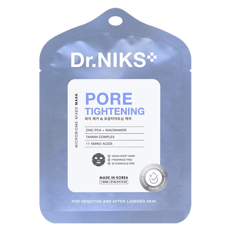 Dr.NIKS Microbiome-Mixed Mask Pore Tightening 1'S - Blue