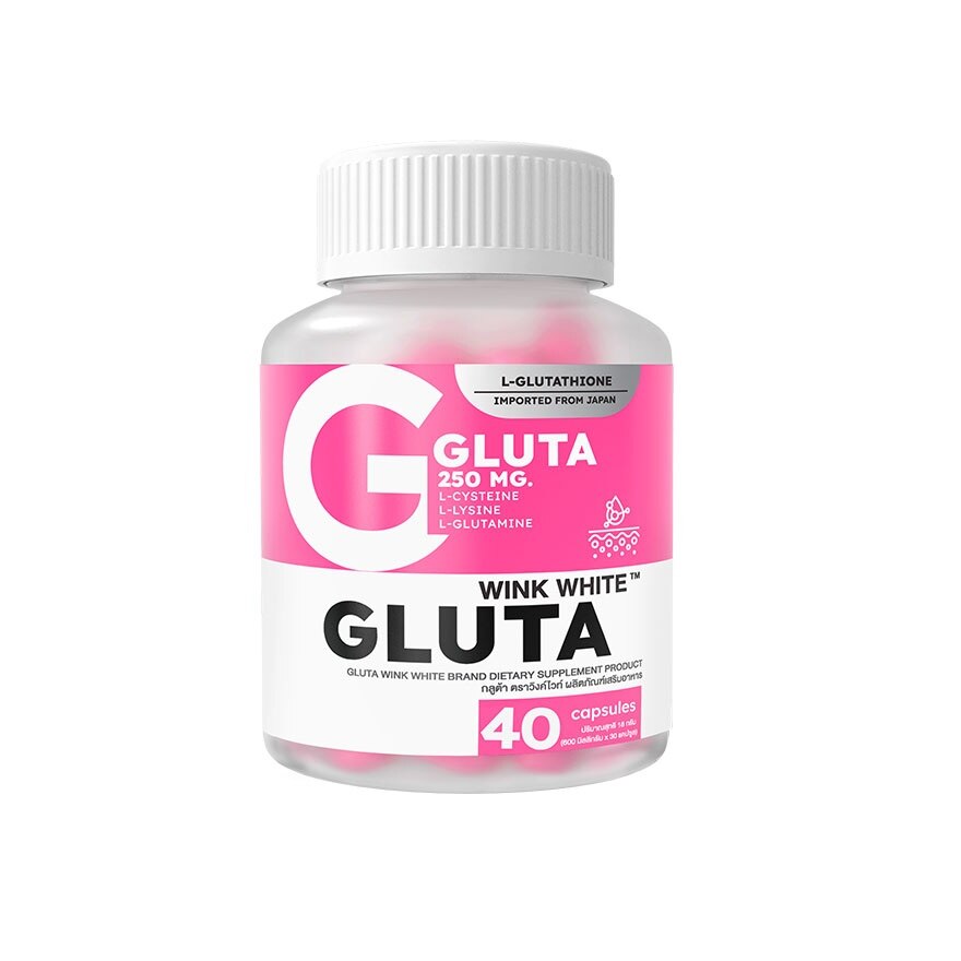 Wink White Glutathione 250 mg. 40 Capsules